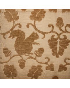 Sample of fabric // Scalamandre pillow covers FORET pattern cotton squirrel design custom new PAIR