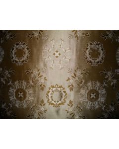 Beacon Hill pillows silk damask medallions sample