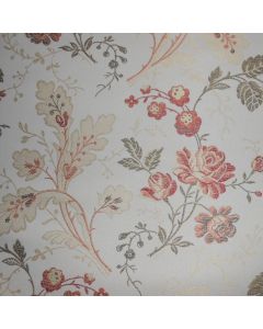 LEE JOFA upholstery fabric VITA LAMPASS in CORAL floral scroll pattern 6Y new designer fabric